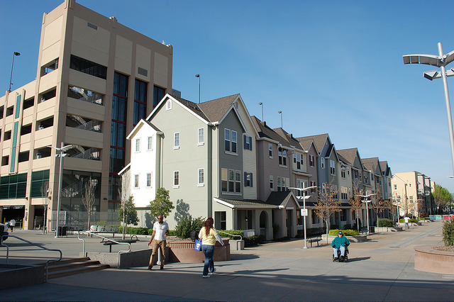 Housing units part of earlier transit-oriented development