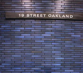 blue tiles of 19th St. Station