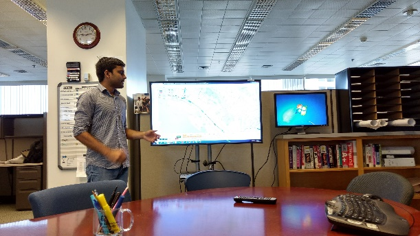 Anuj Shah demonstrates app