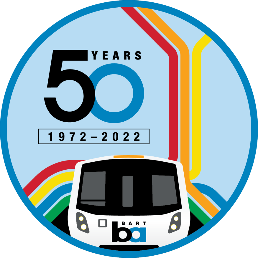 BART 50th anniversary logo