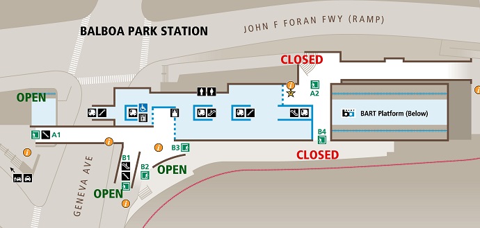 Balboa Park Entrance map 