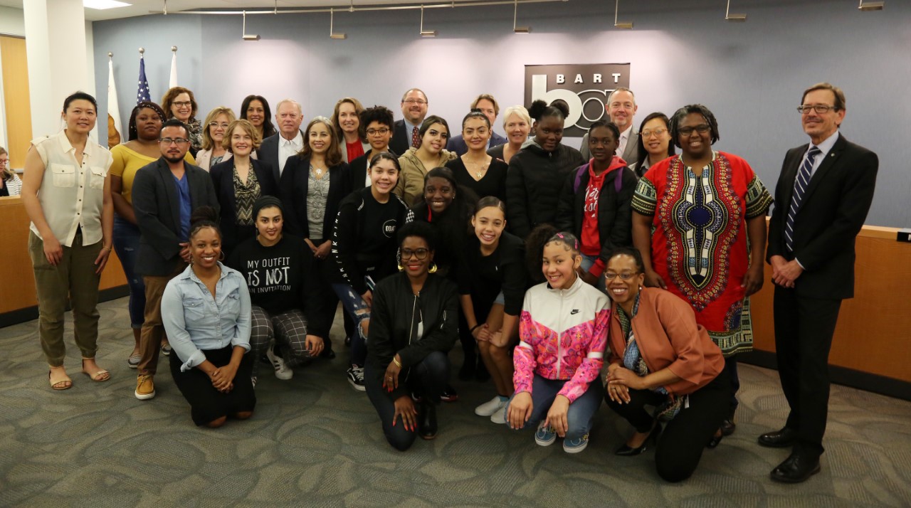 Alliance for Girls and BART Board and Staff