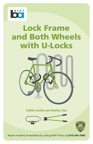 bike lock poster