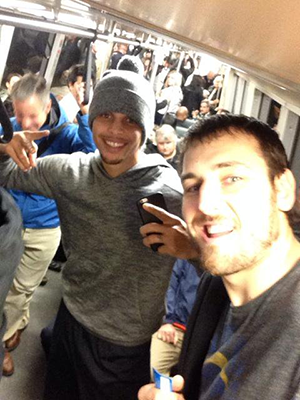 stephen curry on BART