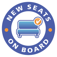 New seats on board decal