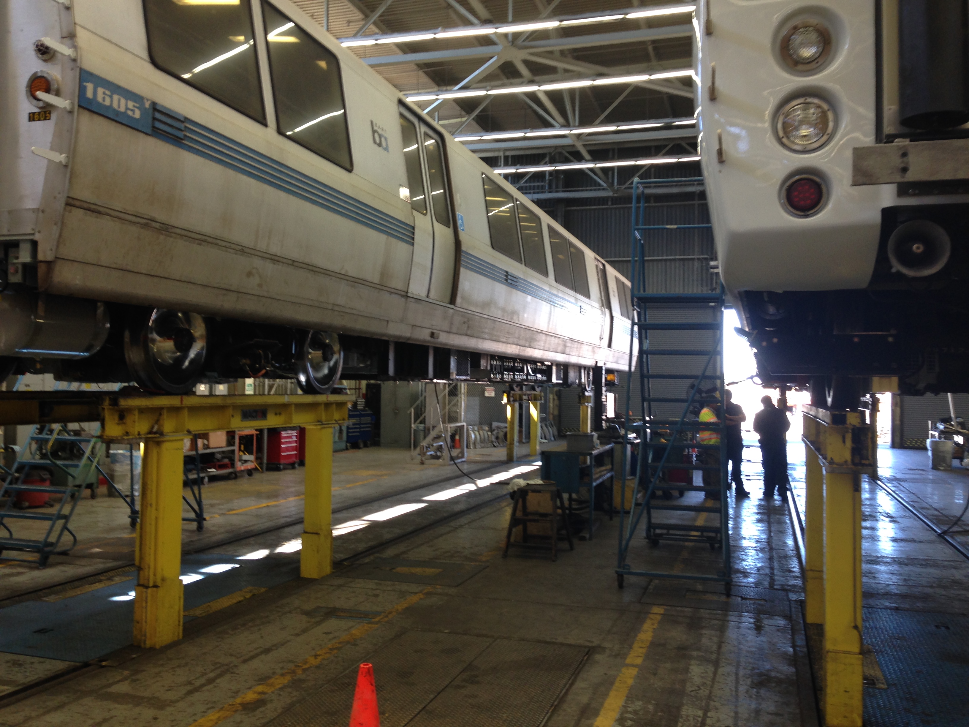 repaired BART trains