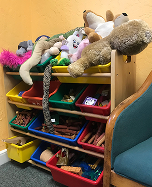 toys in waiting room 