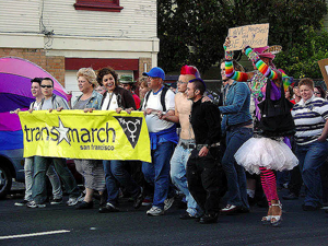 trans pride march 