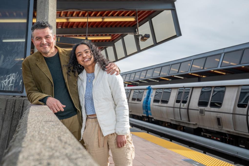 Ed and Elyse Cabrera pictured at Fruitvale Station