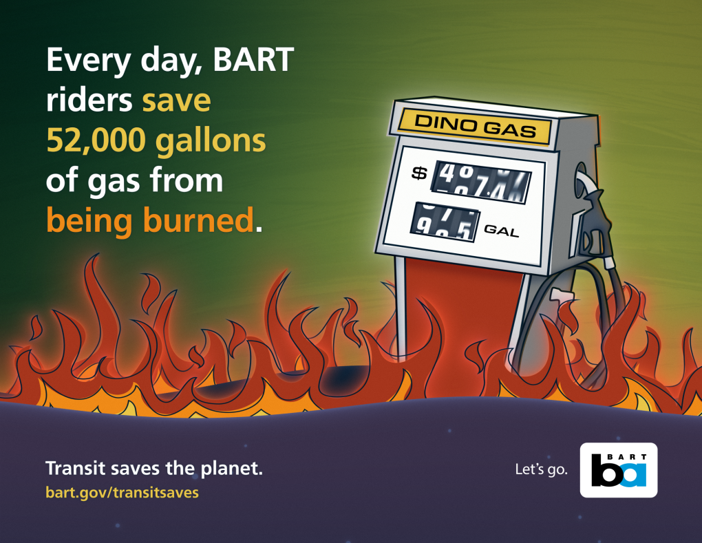 Transit Saves the Planet (“gas pump”)