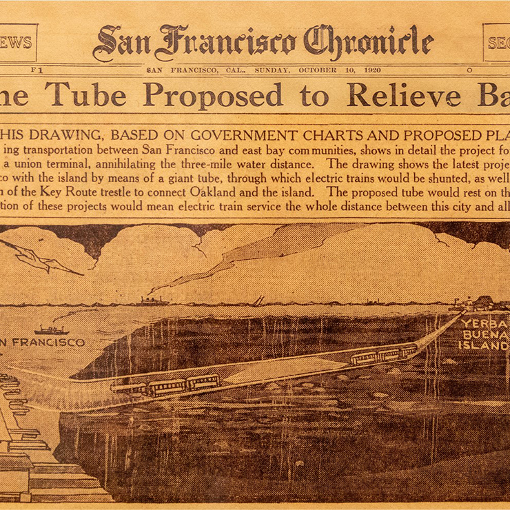 1920 Transbay Tube newspaper article