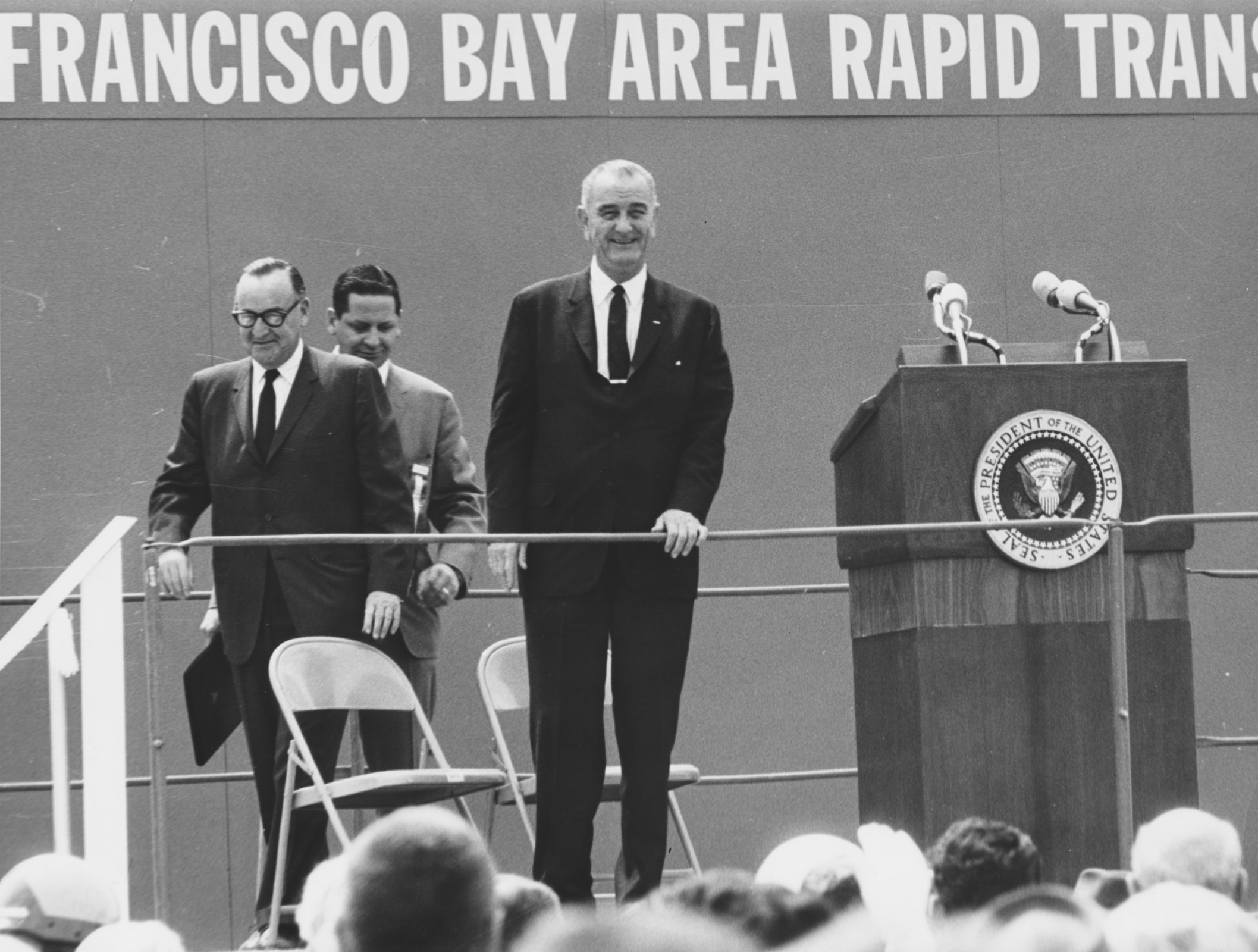 Lyndon Johnson at BART Groundbreaking Ceremony