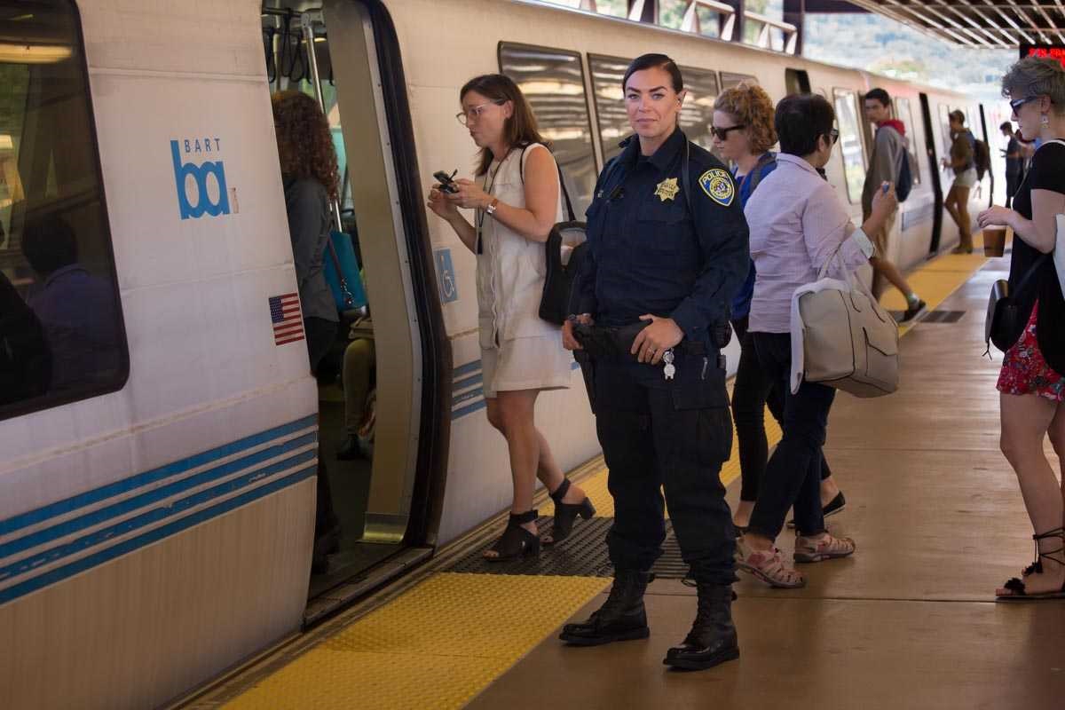 BART Police on platform