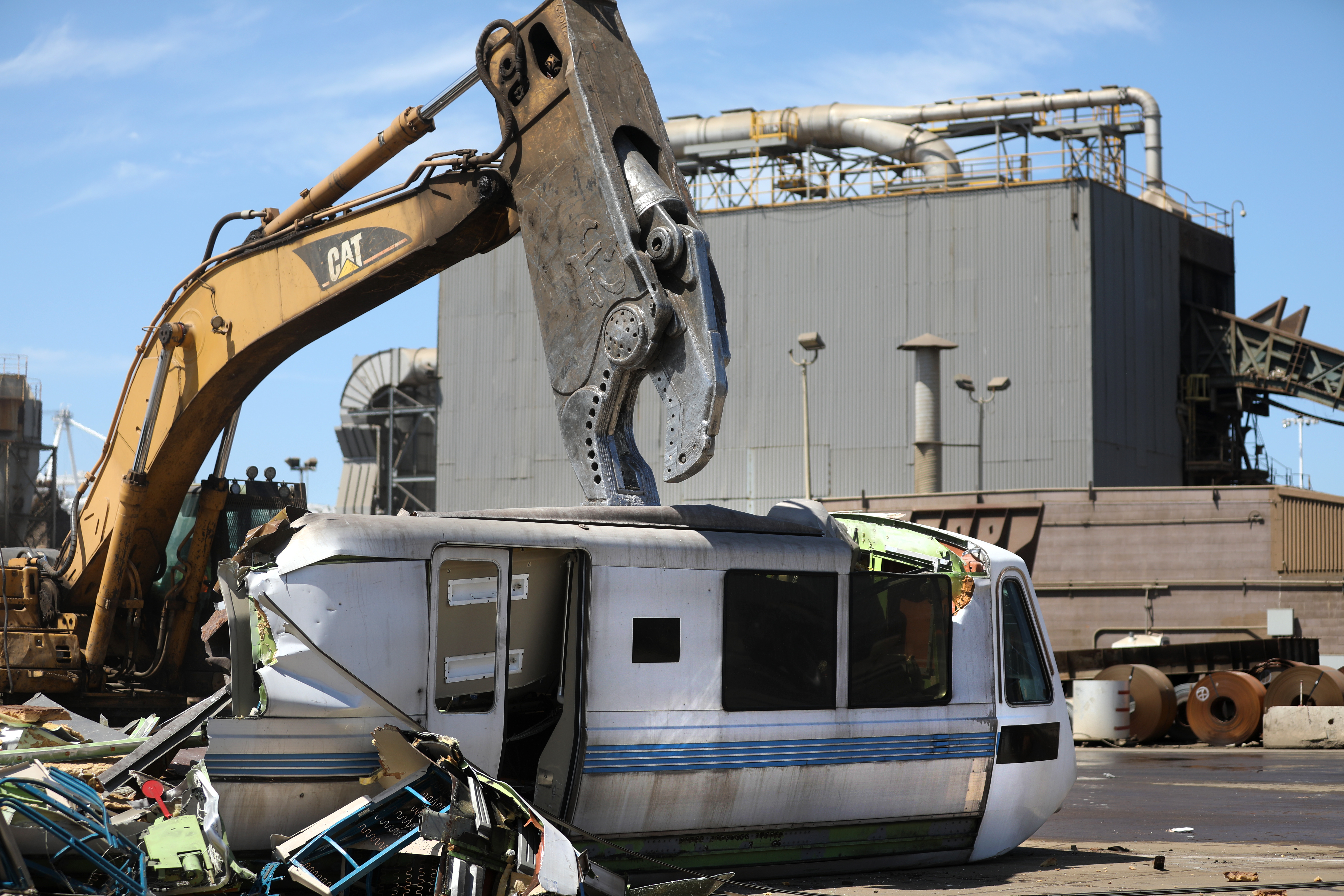 Jaws crushing legacy BART car