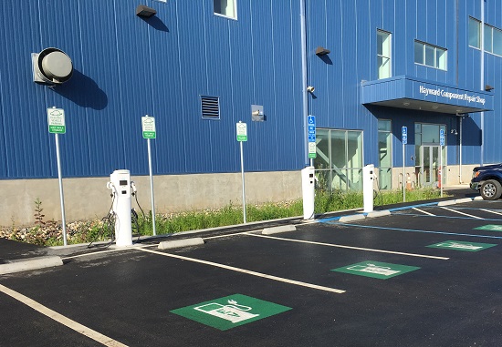 HMC Component Repair Shop EV chargers