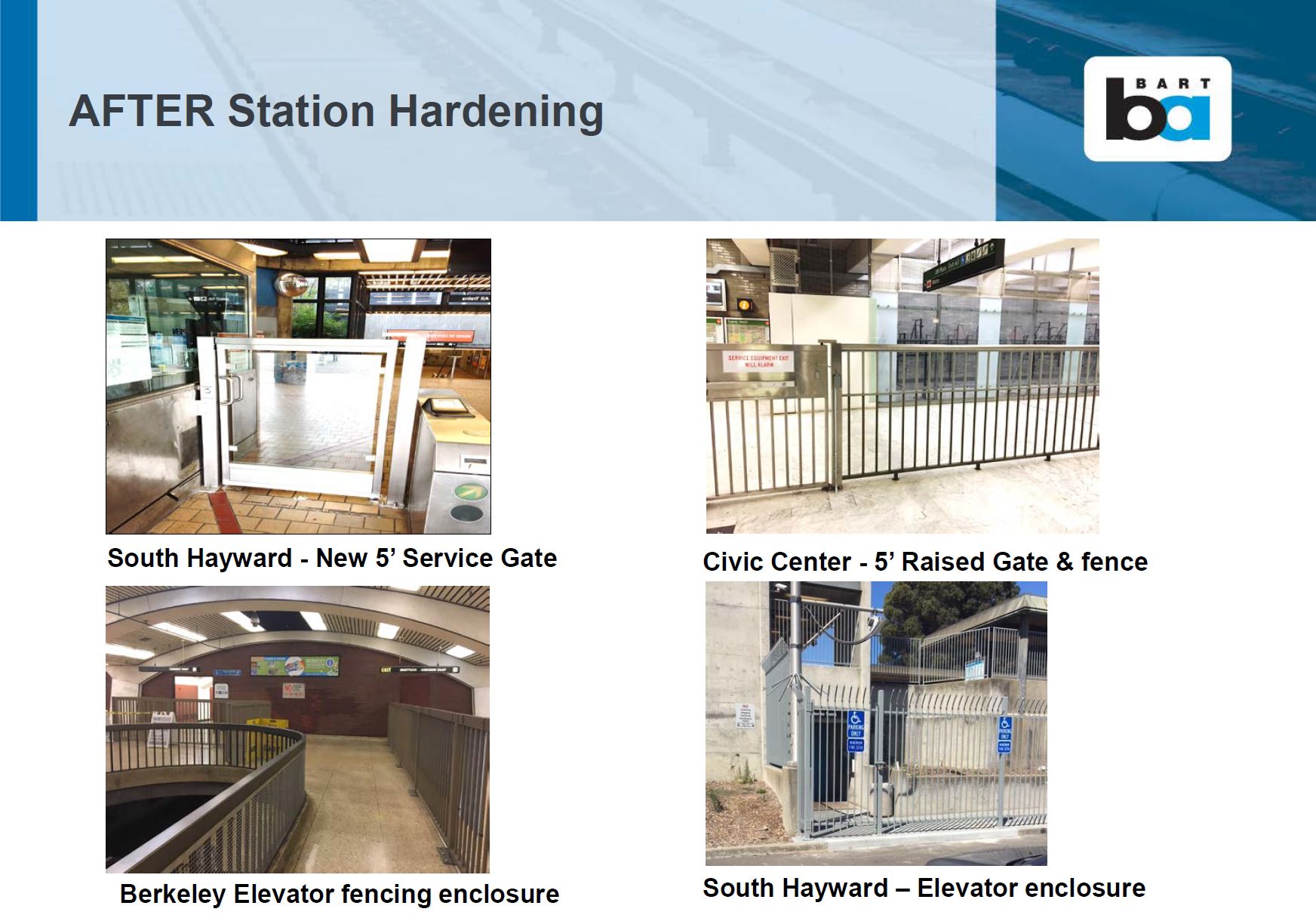 Pictures after station hardening