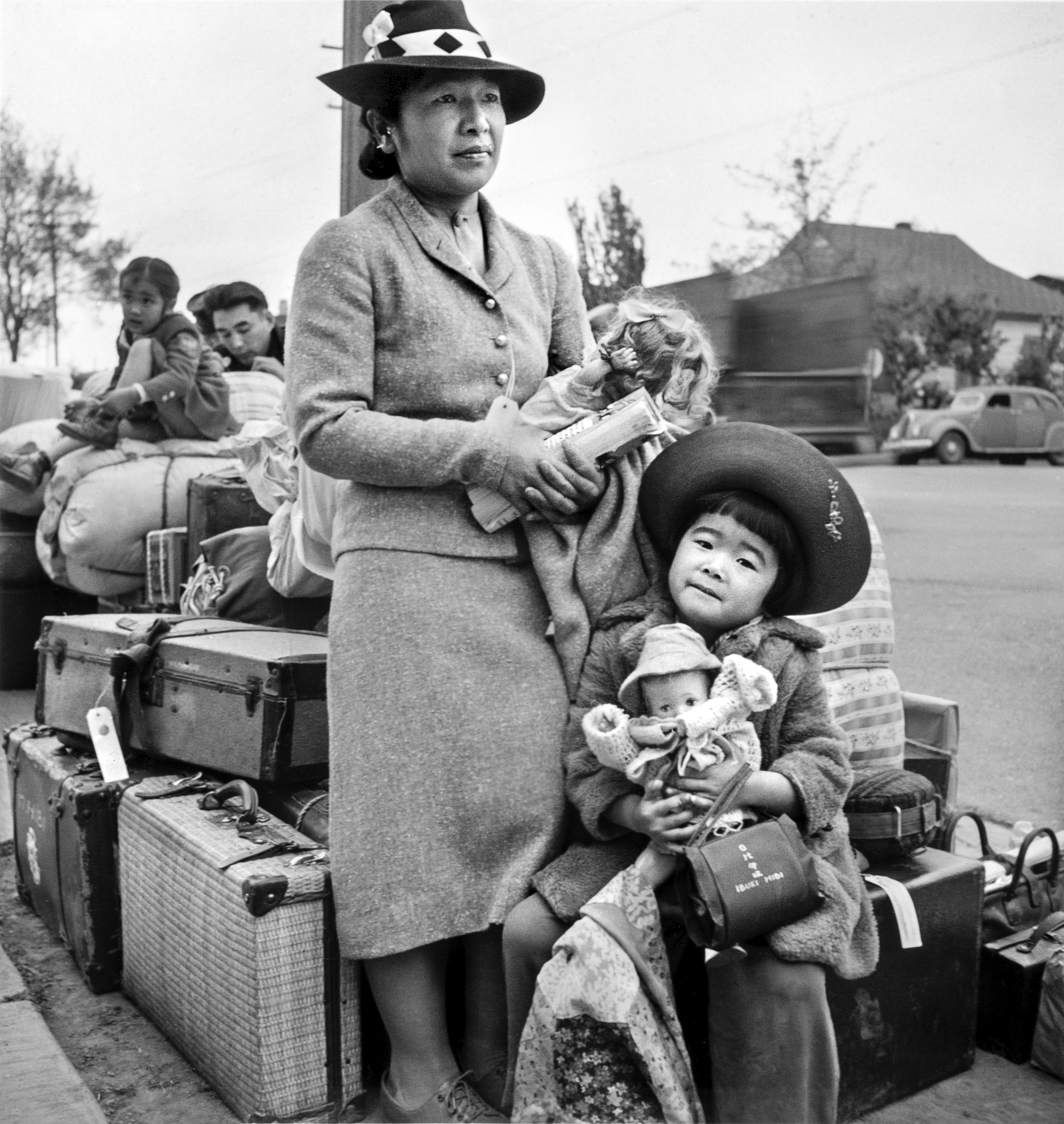 Families packed to go to internment camp