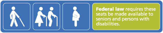 Priority seating sign