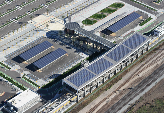 Solar Panels at Warm Springs/South Fremont Station