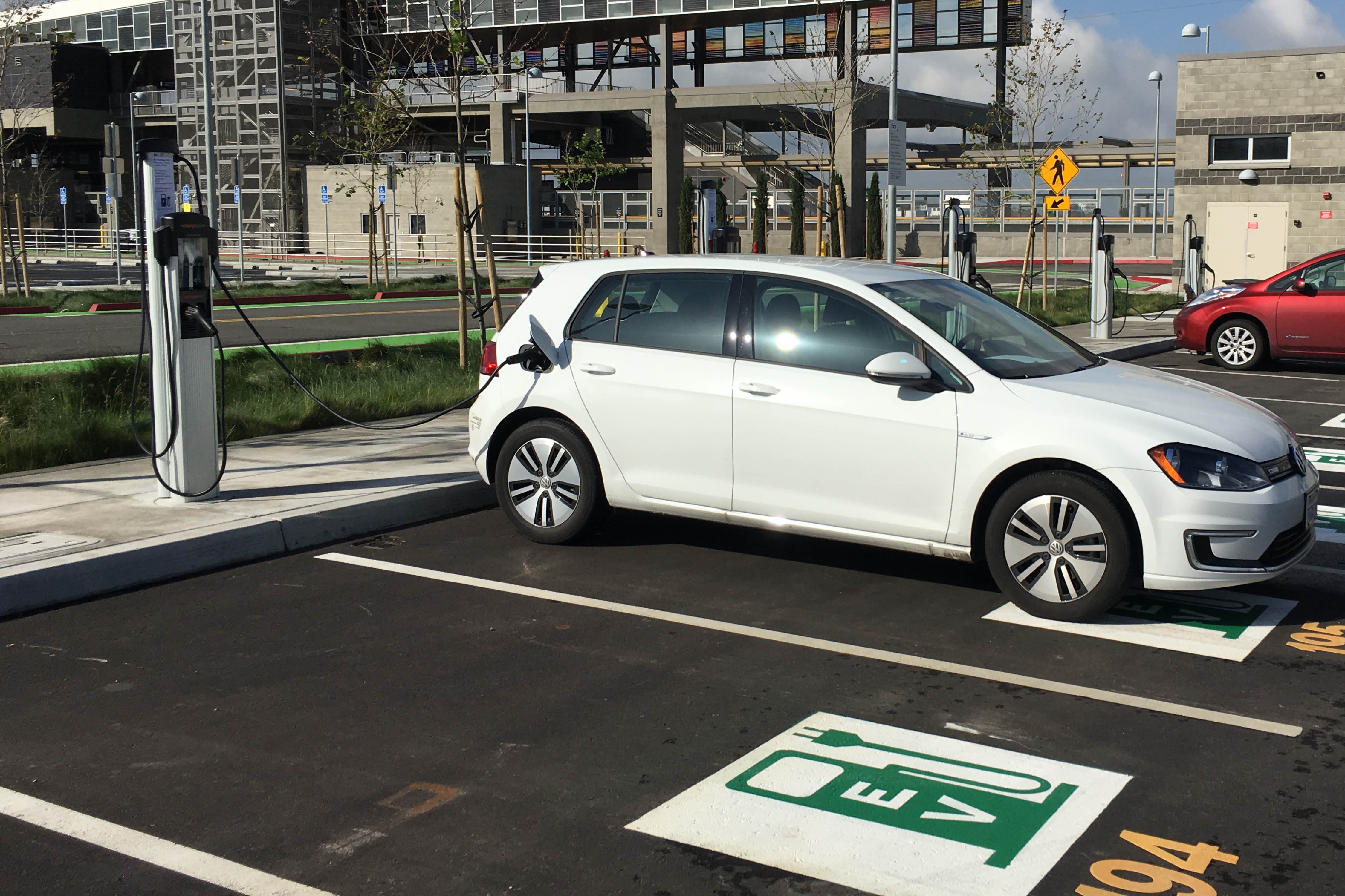 Warm Springs EV plugged into charger