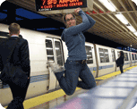 Jumping at MacArthur BART Station