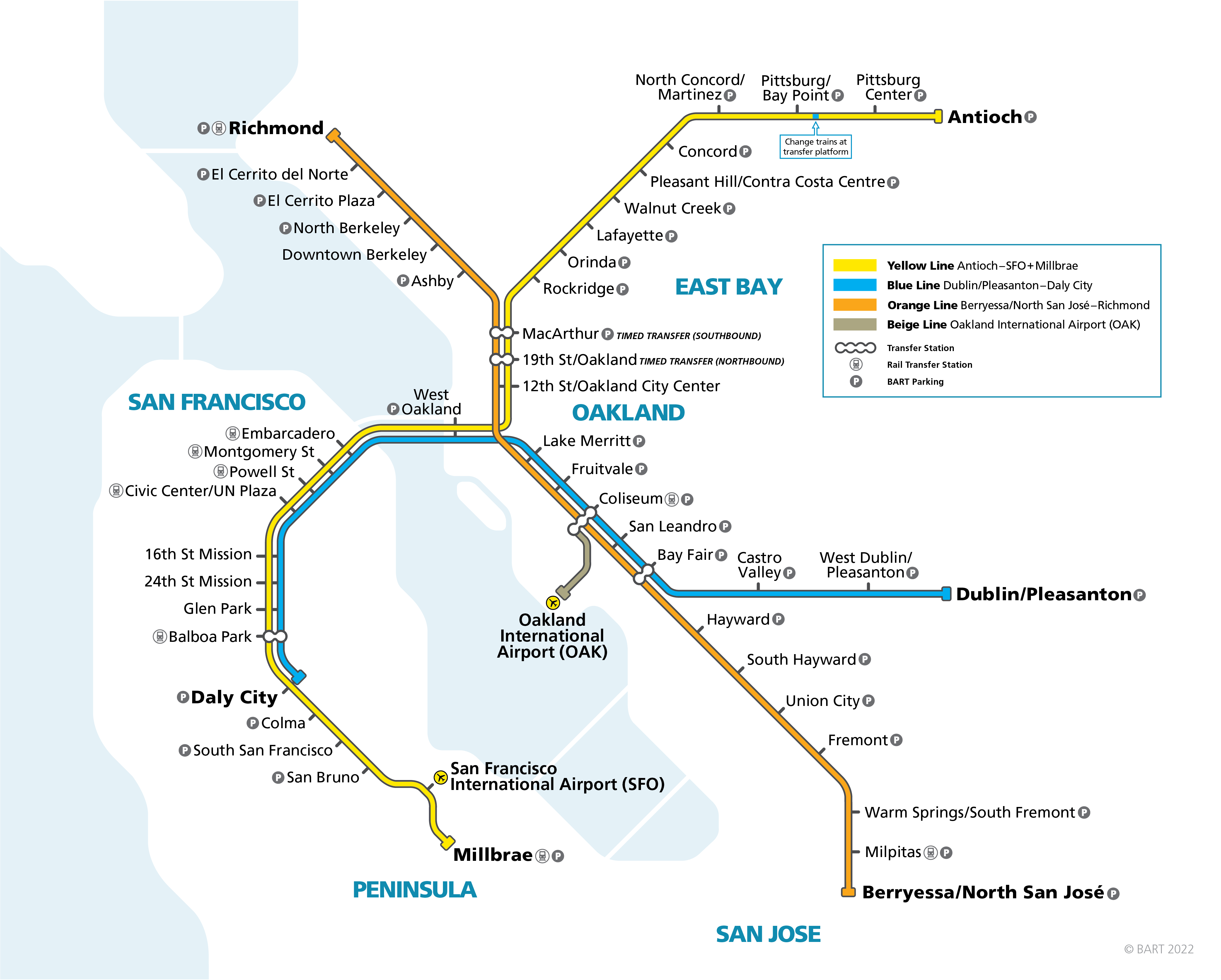 System Map bart.gov