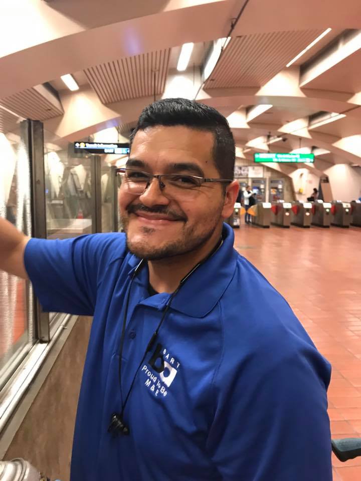 Jorge, the cleaner at 16th St Mission Station