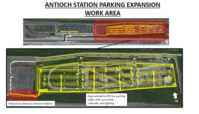 Location of expanded parking