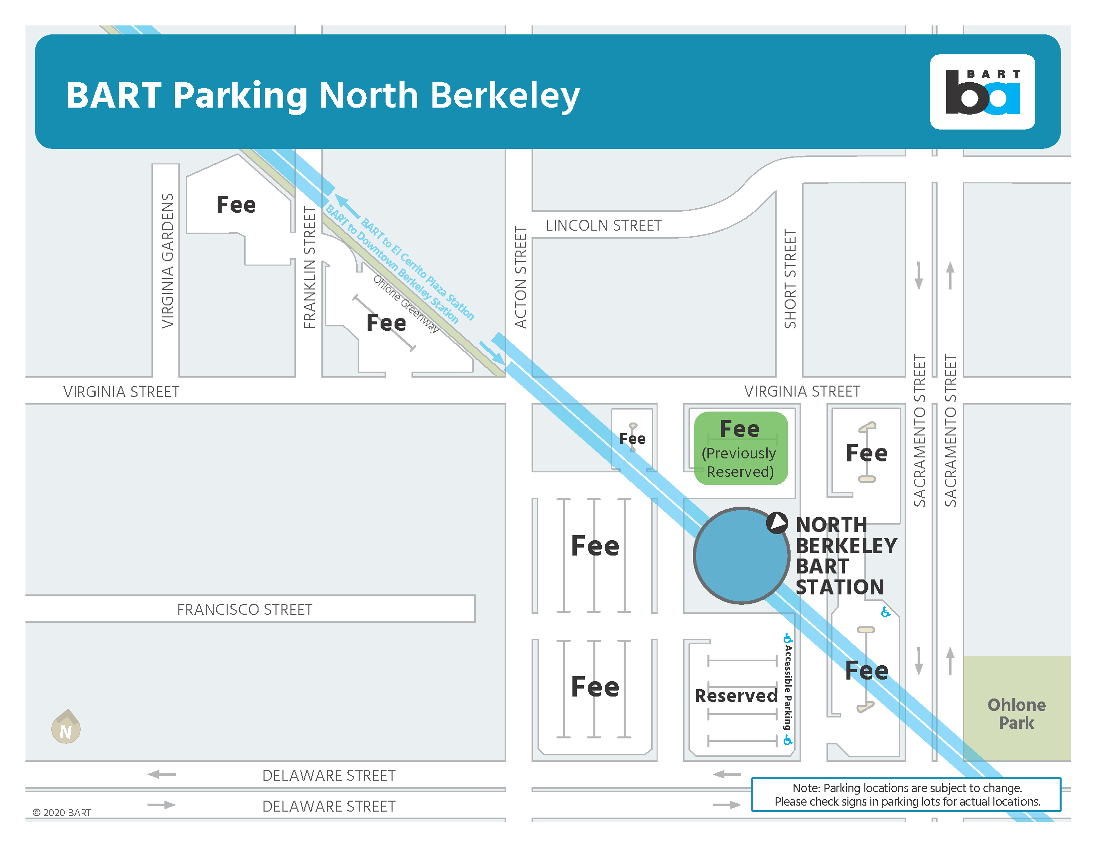 Parking areas at North Berkeley Station being reconfigured