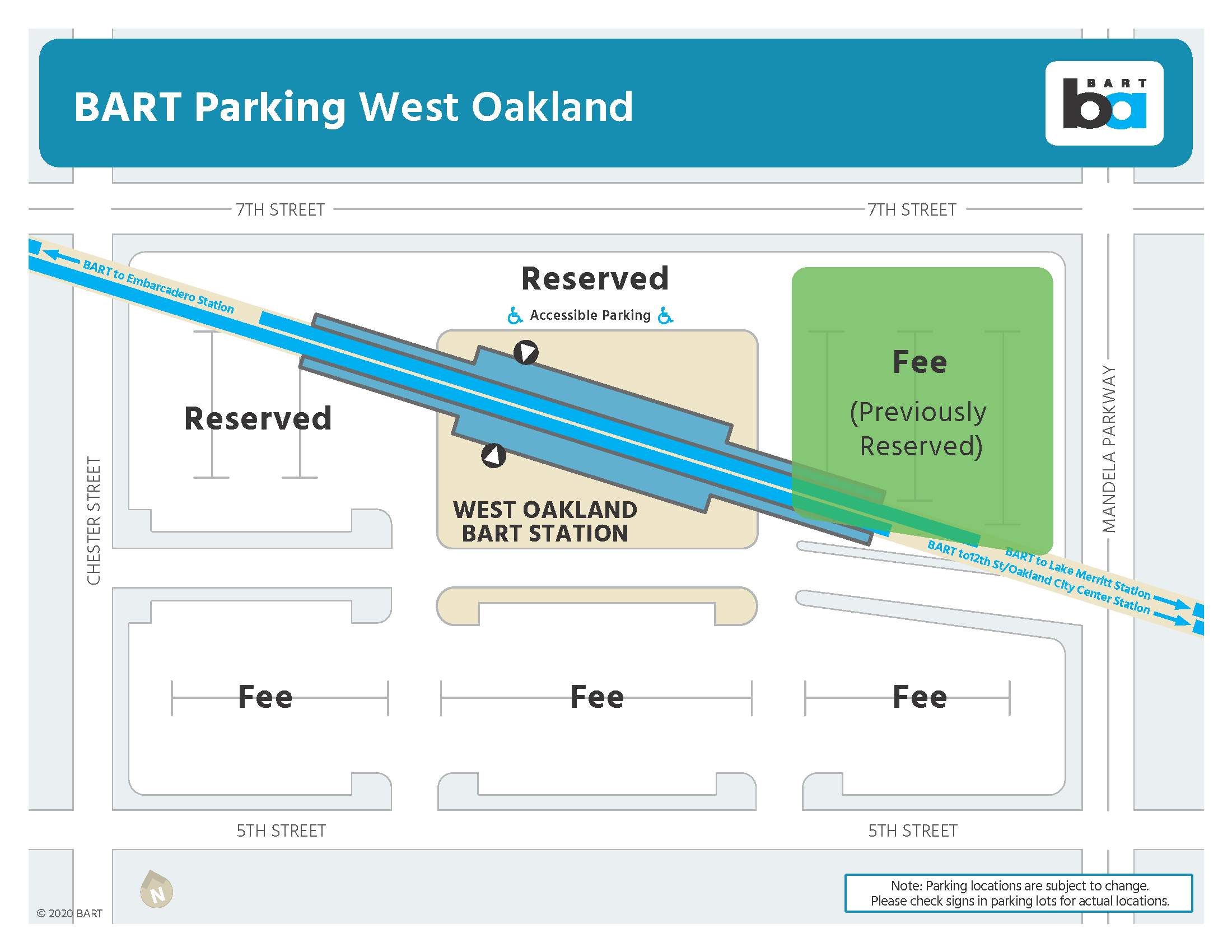 Parking areas at West Oakland Station being reconfigured