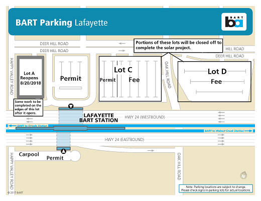 parking changes at Lafayette