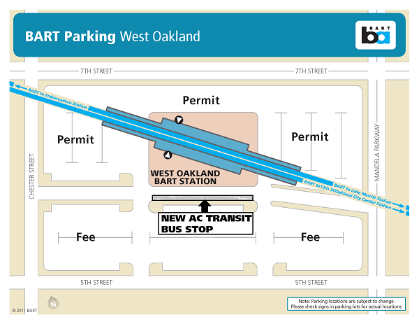 New AC Transit bus stop