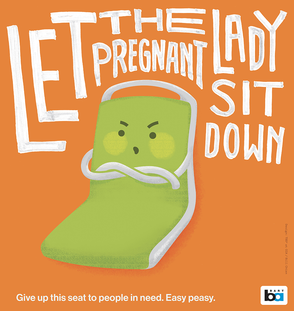 Let the pregnant lady sit down