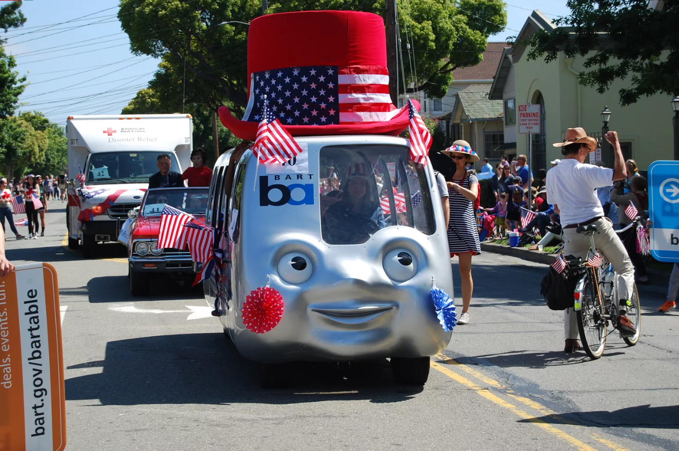 BARTmobile in Alameda parade