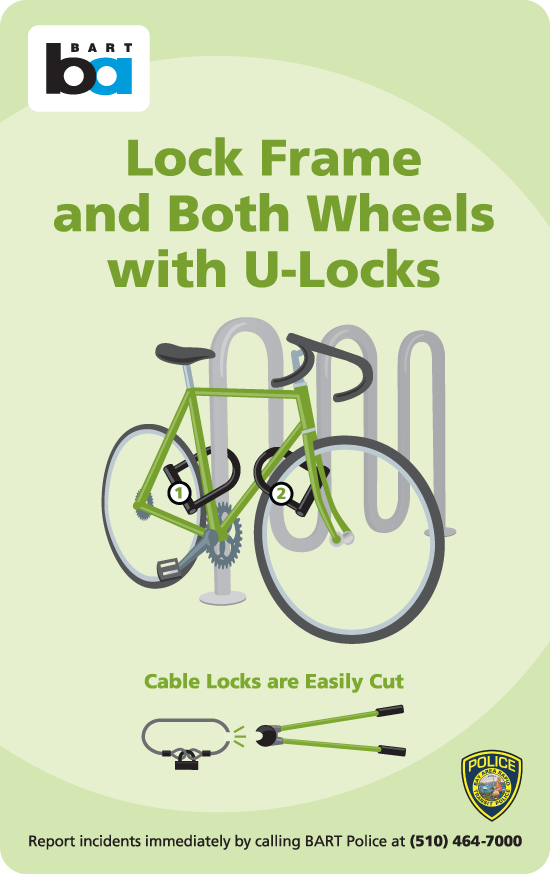 bike lock poster