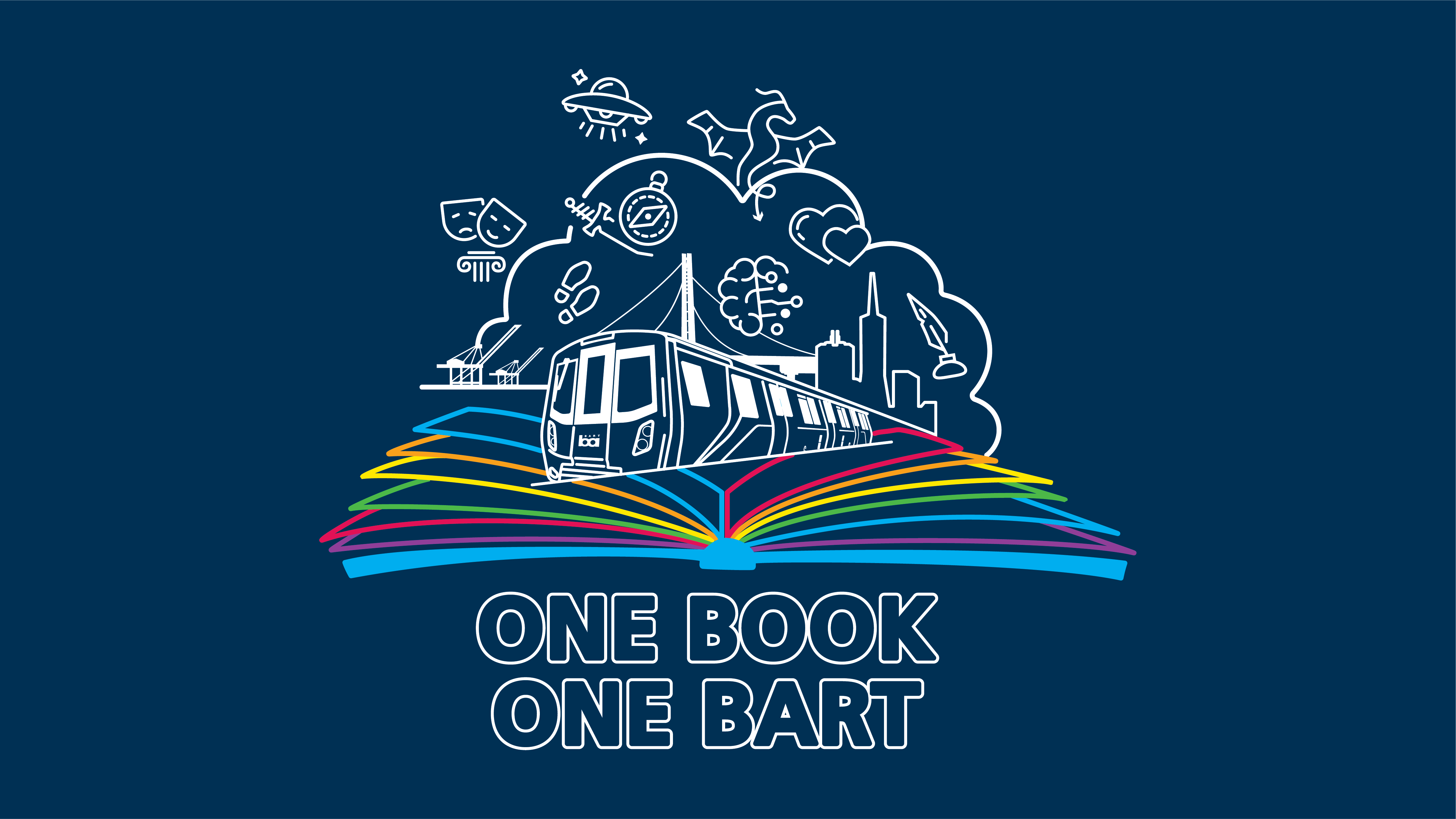 One Book, One BART graphic