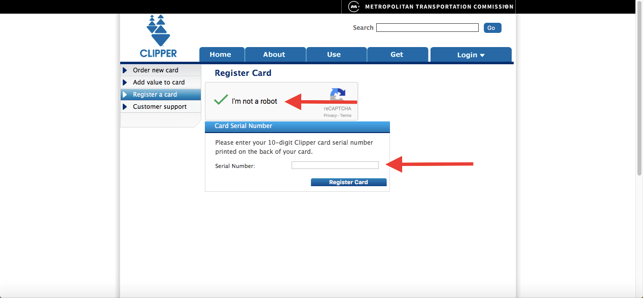 my clipper card login