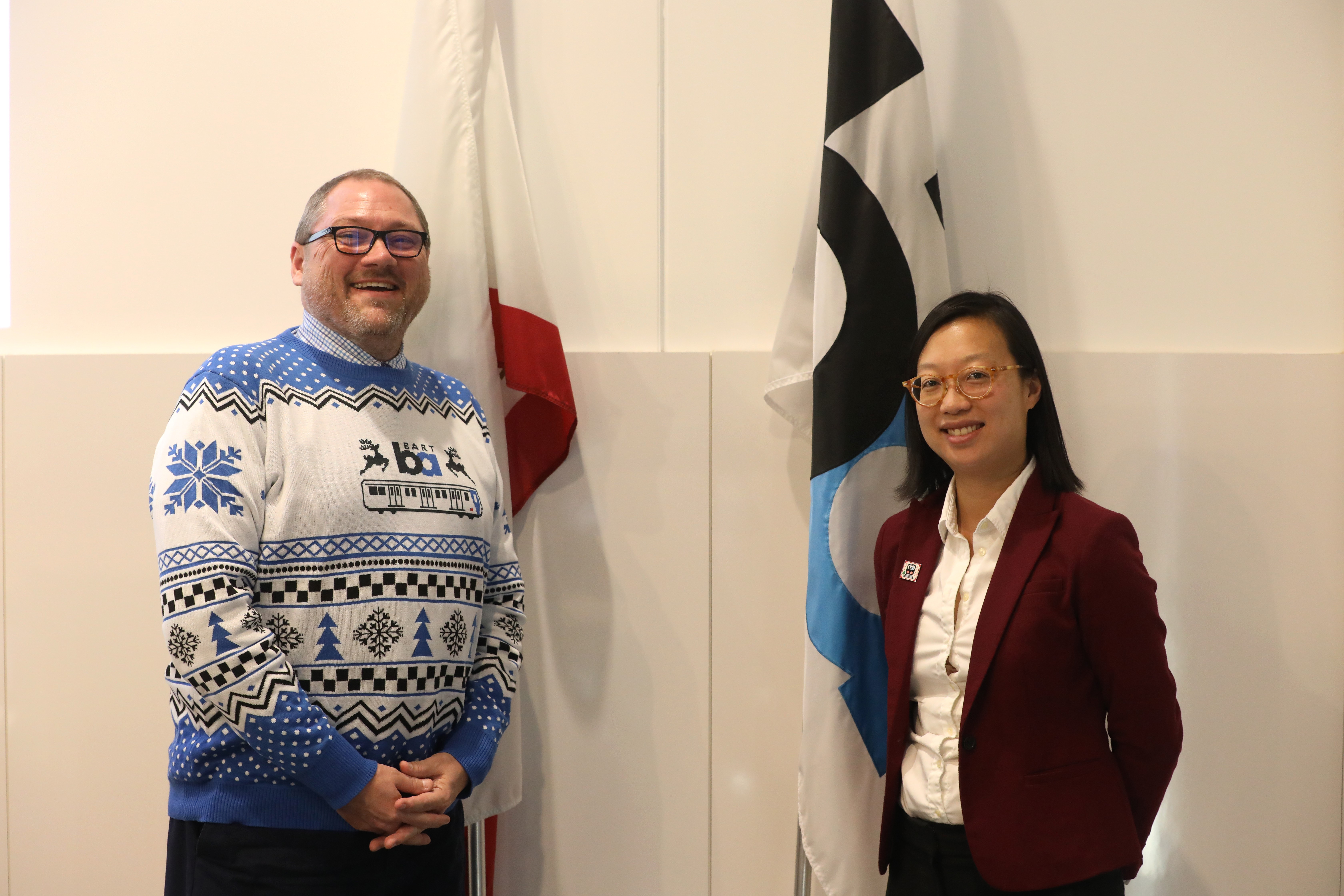 BART Directors Mark Foley (left) and Janice Li (right)