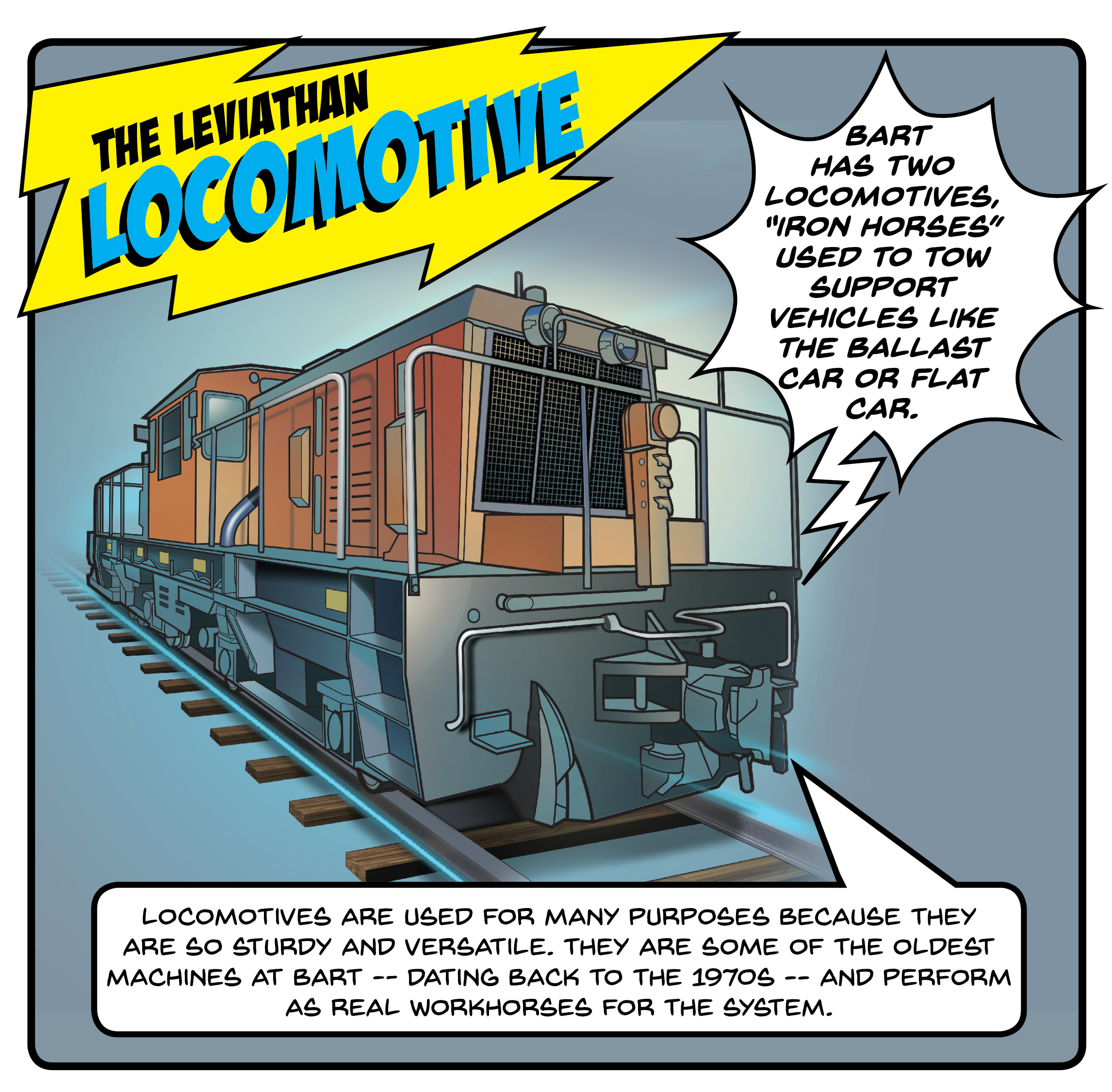 locomotive artwork