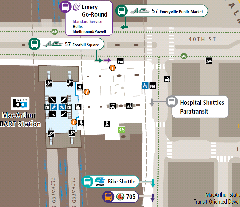 New bus stop and taxi stand locations