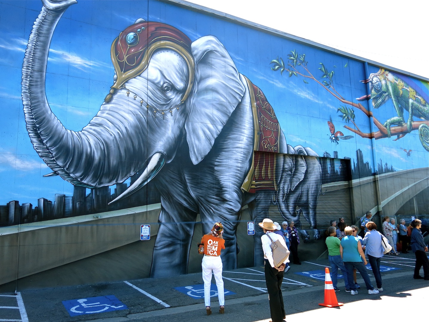 elephant mural