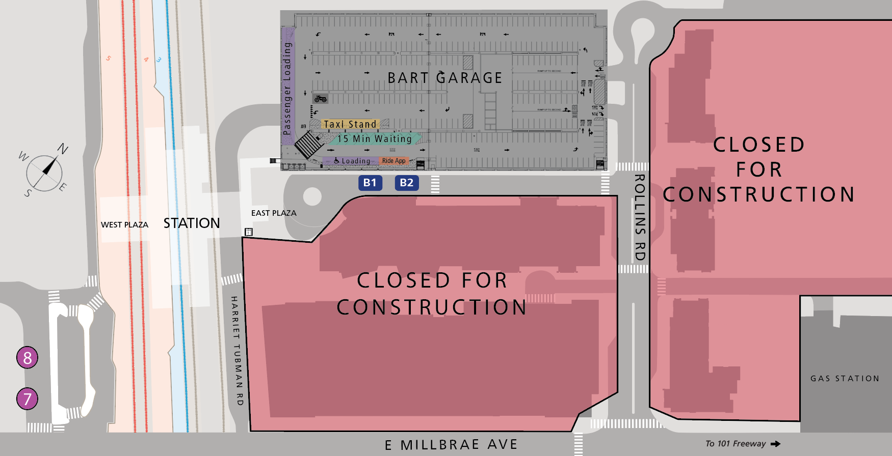 Millbrae Station changes