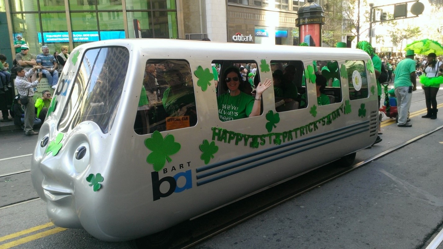 BARTmobile at St. Patrick's Day Parade