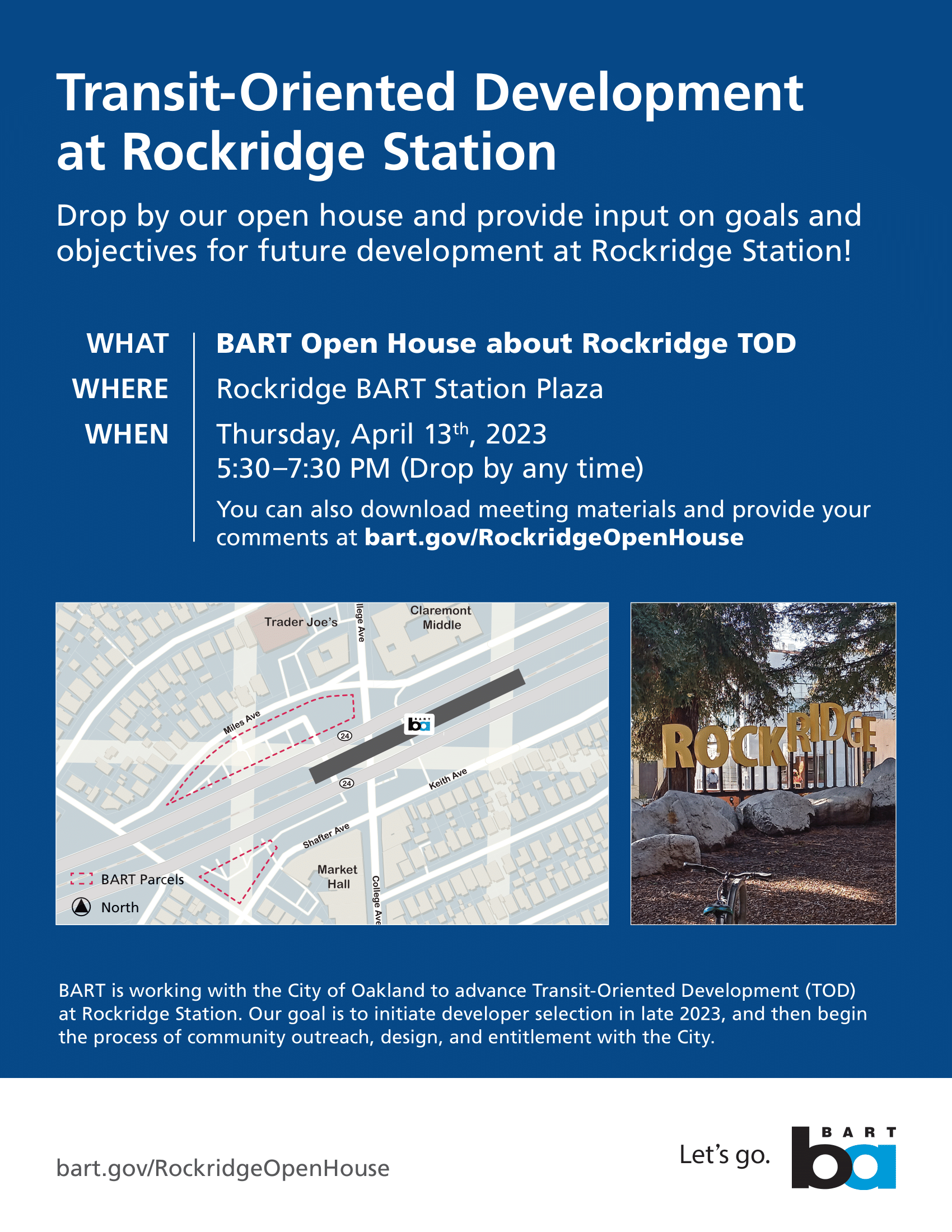 Rockridge TOD Open House flyer version 2