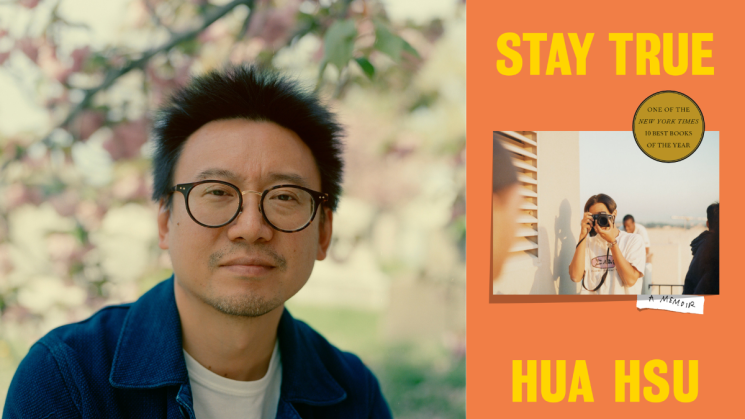Photo of Hua Hsu and cover of Stay True