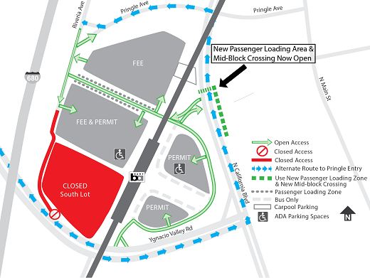 Map of crossing