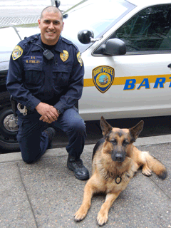 Officer Mike Zendejas with Tim