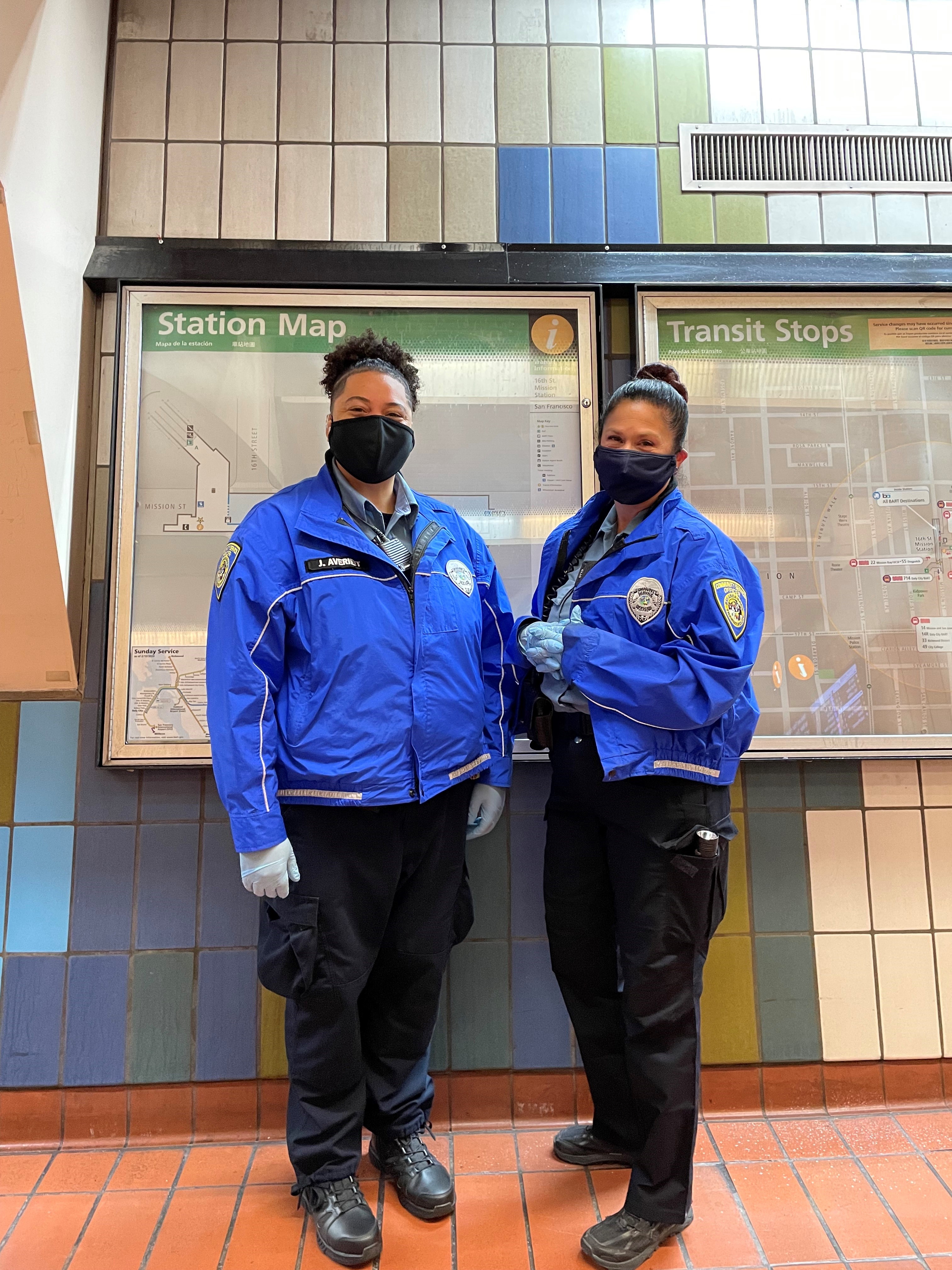 BART Community Service Officers at 16th St. Mission Station
