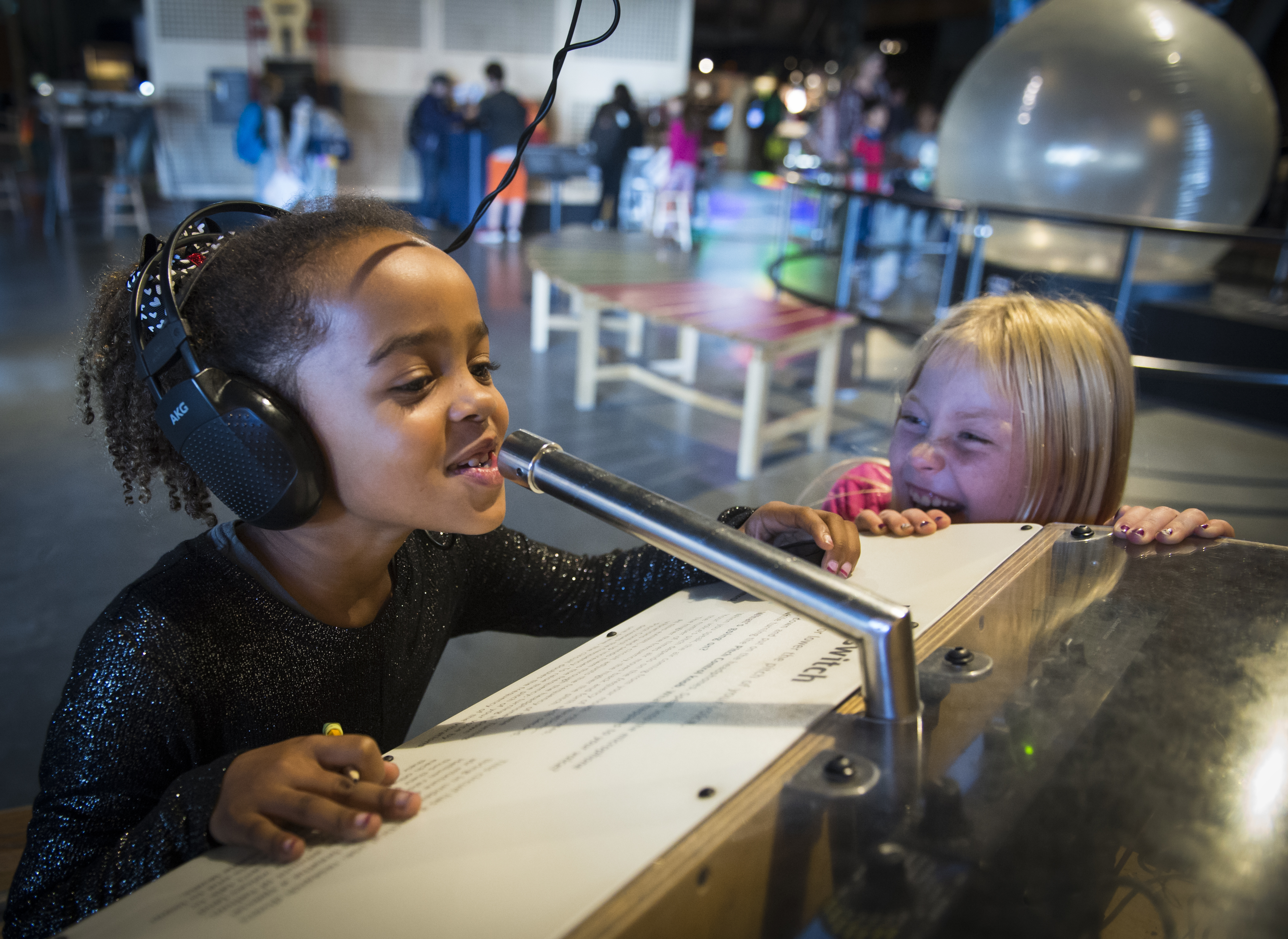 Exploratorium visitor