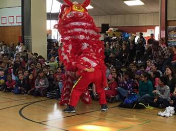 lion dancers